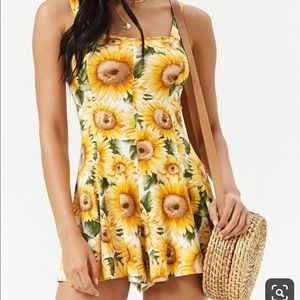 Forever21 Sunflower Romper
